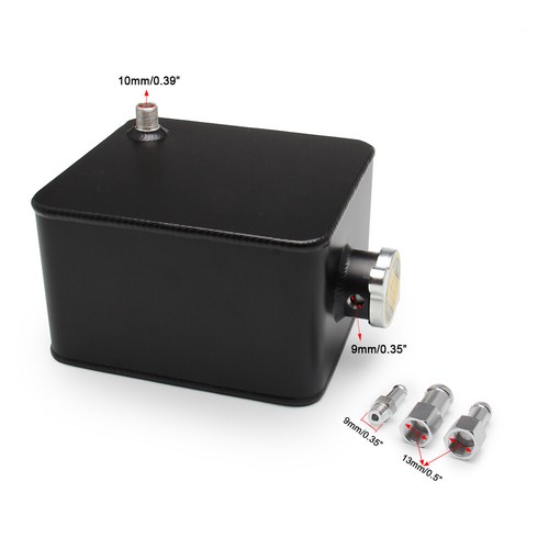 Car Universal 2.5L Aluminum Water Coolant Radiator Overflow Recovery Tank Bottle - Picture 2 of 12