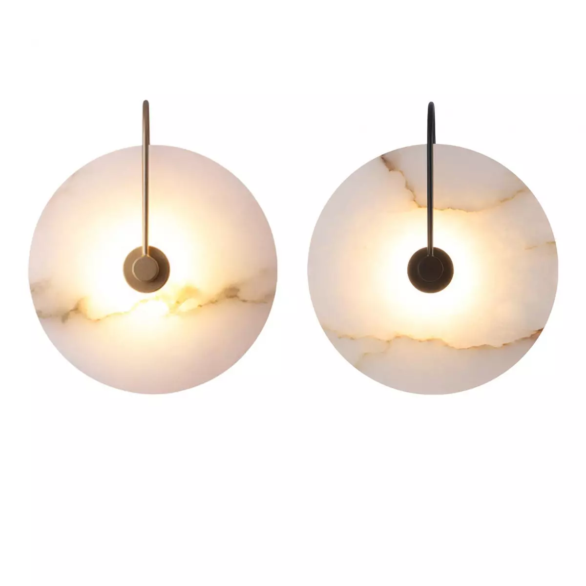 Marble wall lamp outlet