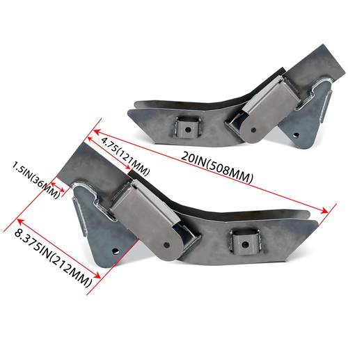 For 97-06 Jeep Wrangler TJ Frame Rust Repair Kit Rear Trail Control Arm LH&RH - Foto 3 di 13