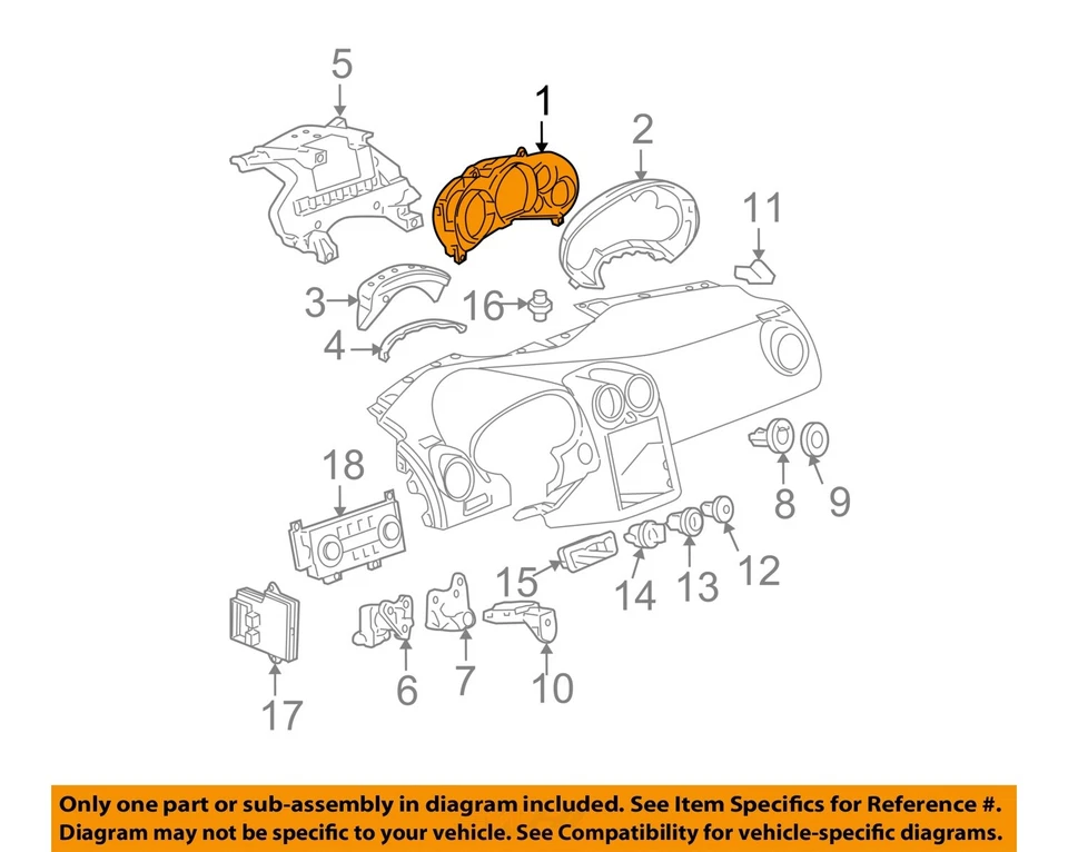 Medidor de velocímetro usado se adapta a: Pontiac G6 MPH 2009 2,4 grado A Foto 3 de 4