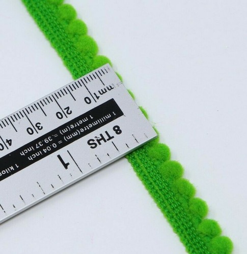 FCL Pom Pom 3M 5 MM Mini Pearl Trim Sewing Craft Bobble Fringe Pompom - Picture 49 of 99