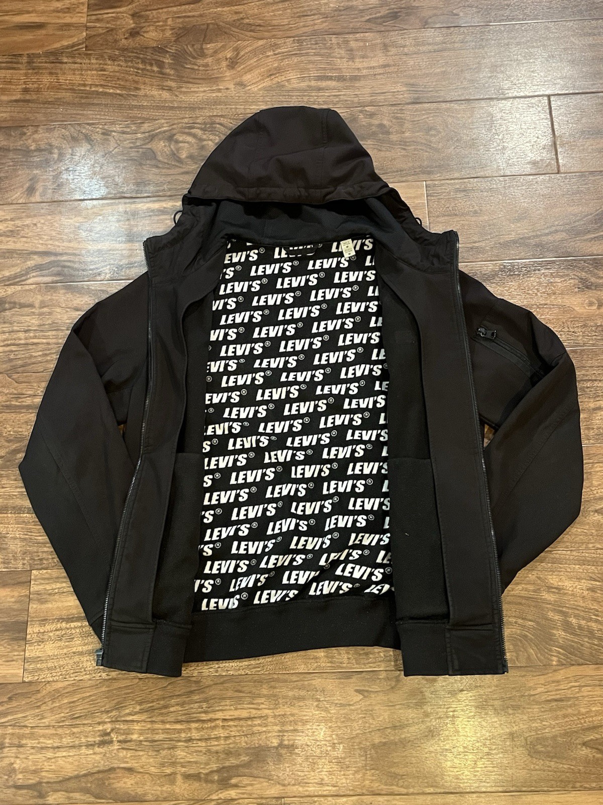 Levi’s Full Zip Rain Jacket Size Medium - image 5