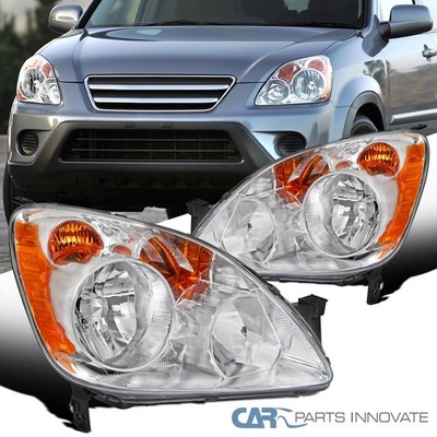 Fit 2005-2006 Honda CRV CR-V Japan-Built Clear Headlights Replacement Head Lamps