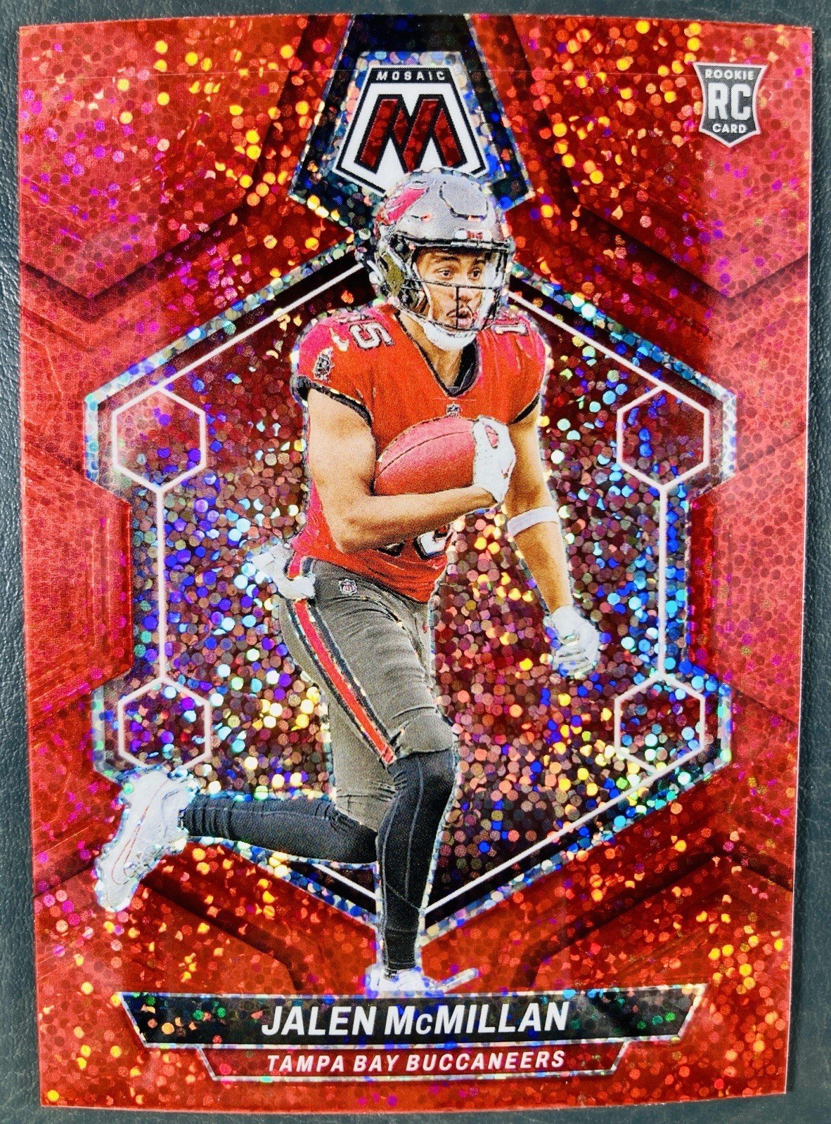 2024 Panini Mosaic - Rookies Jalen McMillan #373 Red Sparkle Prizm (RC)