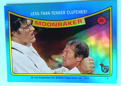 2013 TOPPS 75TH ANNIVERSARY #76 MOONRAKER JAMES BOND FOIL PARALLEL - 1979 ISSUE