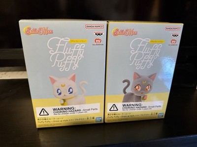 Sailor Moon Luna Artemis Figure Set of 2 Fluffy Puffy Dress up style Banpresto