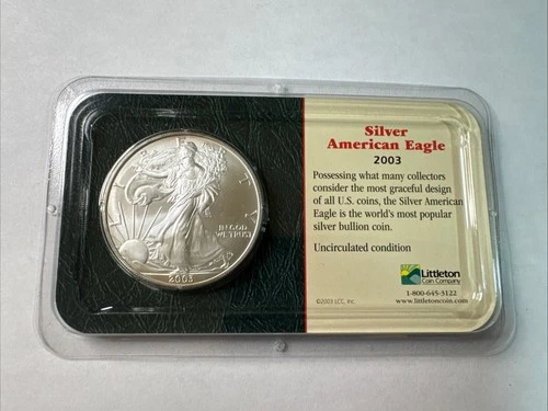 2003 American Silver Eagle $1 BU Brilliant Uncirculated ASE .999 Fine Silver 1oz