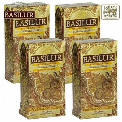 Basilur Tea Ceylon Tea Masala Chai 25 x 4 Bags Ceylon 100 Bags