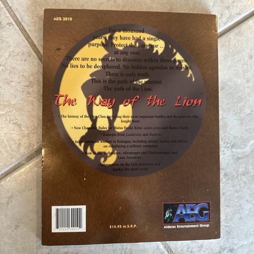 Legend of the Five Rings L5R RPG The Way of the Lion AEG3010 - Foto 9 di 9
