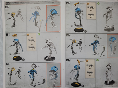 All 5 Macrocyte models of Canoptek Circle Kill Team Warhammer 40k