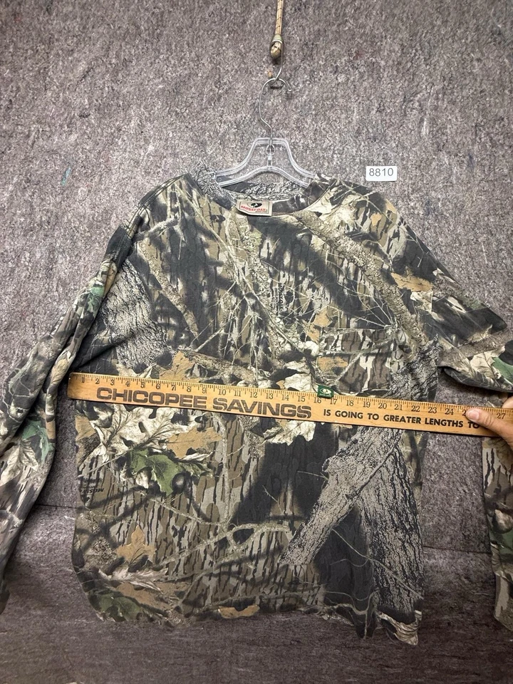 Mossy Oak Shirt Mens Camouflage Long Sleeve XL Made in USA - Image 3 of 4