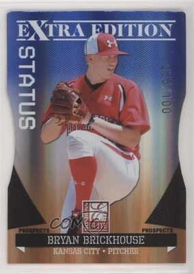 2011 Donruss Elite Extra Edition Blue Status Die-Cut 55/100 Bryan Brickhouse 0c6