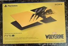 Sony PS5 Pro Limited Edition Marvel Wolverine Faceplate Console Cover Yellow