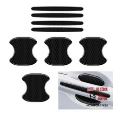 8 PCS Car Door Handle Protector, Reflective Door Handle Bowl Stickers, Anti