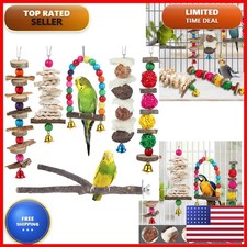 BBjinronjy Bird Perch Bird Toys Parakeet Toys,Bird Cage Accessories Wooden Chew