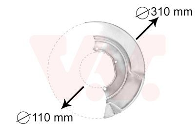 Van Wezel Spritzblech, Bremsscheibe 5874371 FüR Vw-image