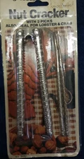 Vintage Nut Cracker With 2 Picks New in Package 1970