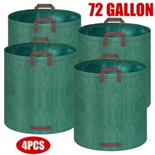 4 Pack 72 Gallons Reusable Yard Waste Bag, Extra Large Lawn and Leaf Bags