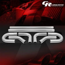 8X 3.0"OD Metallic Mild Steel Mandrel Exhaust Tubing Bend Straight Pipe Kits