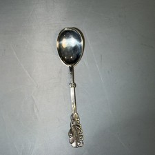 Algues Tang aka par Heise argent sterling danois (.830?) Cuillère 5’oclock 5,25”