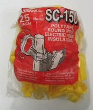 SC-150 Screw-on round 25/bag Post Energized Electric Fence Insulators Two Piece