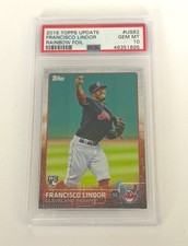 2015 Topps Update Francisco Lindor Rainbow Foil #US82 Rookie RC PSA 10 LOW POP