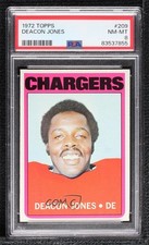 1972 Topps Deacon Jones #209 PSA 8 HOF h8b