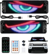 Devil Eyes Light for Windshield, 2PCS 14 X 4 Led Eyes with App Control and Re...