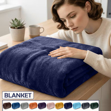 Faux Fur Throw Blanket Luxury Sofa Bed Fleece Blanket Soft Queen King Large Size