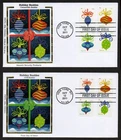 USA, SCOTT #4575-4578, 4579-4582, COLORANO FDC COVERS SET - HOLIDAY BAUBLES 2011