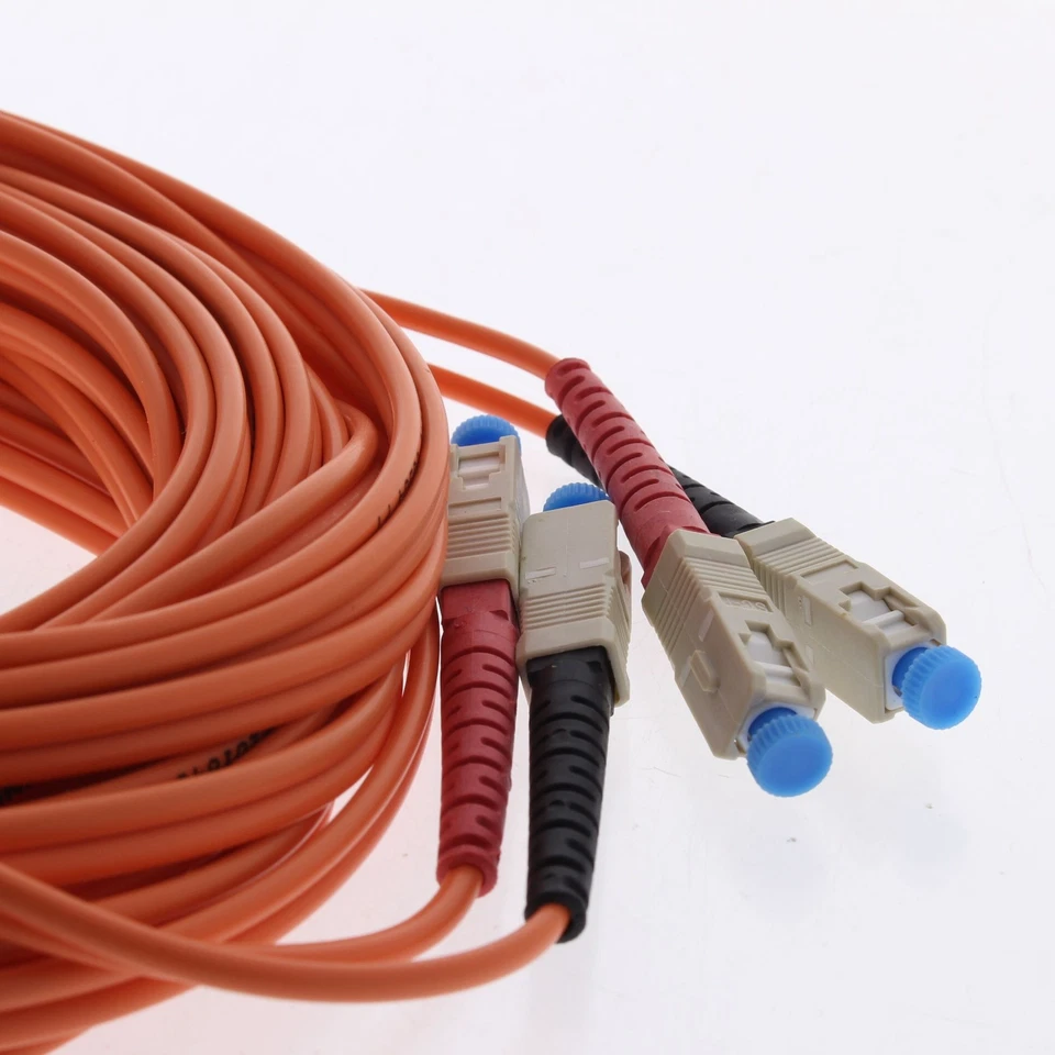 10M Fiber Optic Uplink Multi-Mode Duplex Patch Cable Cord SC 62.5/125 62DSC-M10 - Image 3 of 4