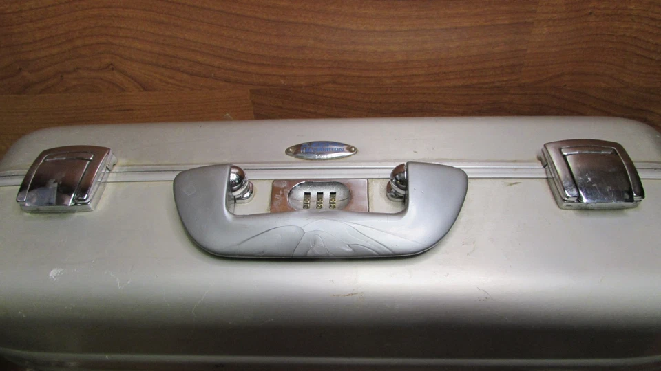 复古 Zero Halliburton 铝组合锁附件 18"x13"x6" 金属保护壳 — 第 2/4 张图片