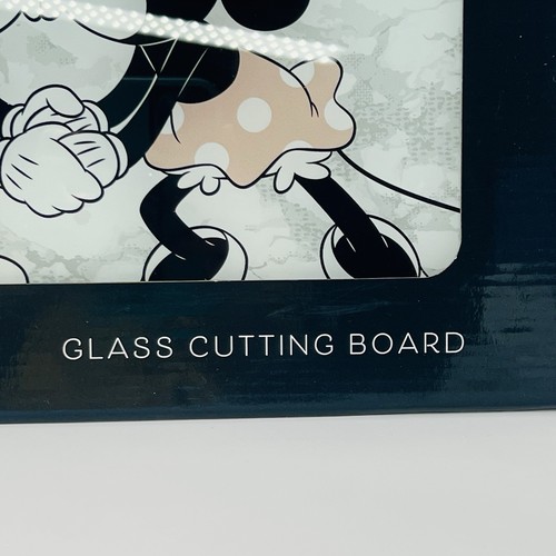 Disney Mickey Mouse Minnie Mouse True Love Glass Cutting Board 15"x12" New - Picture 2 of 8