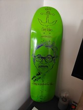 Mike Watt - Be a student signed skateboard ltd 110 Minutemen Firehose Stooges