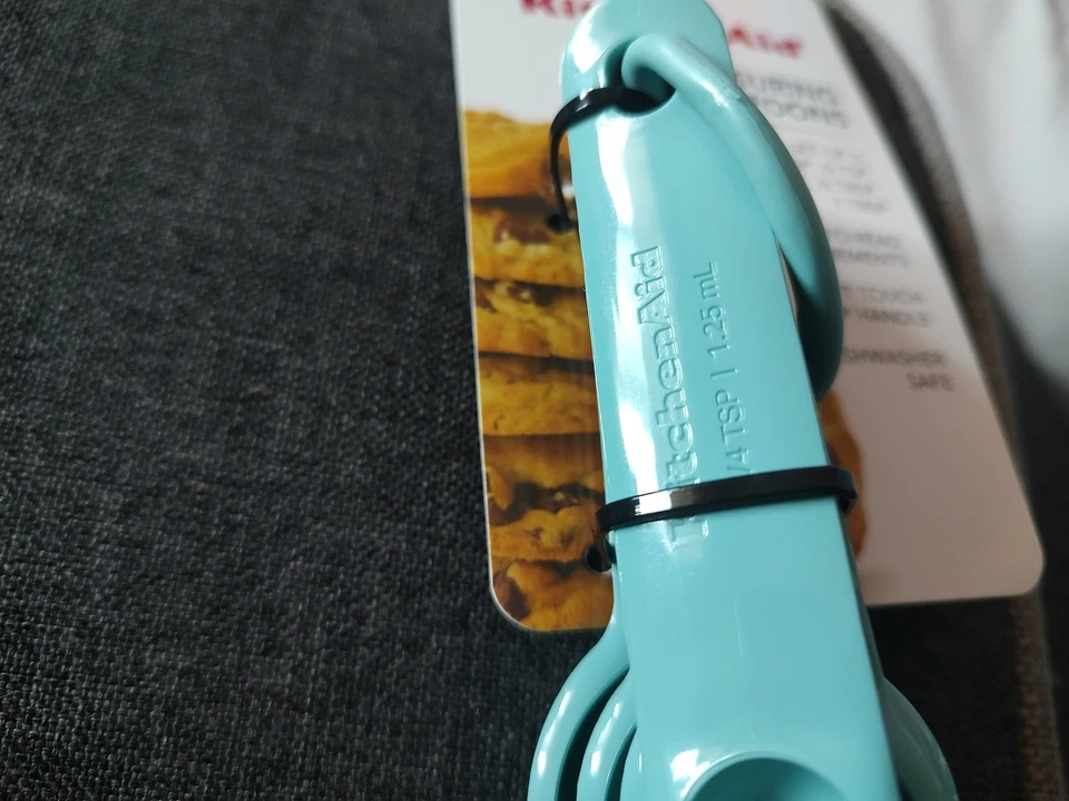 Kitchenaid Measuring Spoons, Set of 5, Aqua Sky - Image 2 of 2