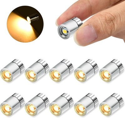 10 pcs Mini LED Licht, Micro LED Licht, LED Licht Mini mit Batterie, Mini LED