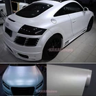 White Air Release - Satin Matte Chrome Whole Car Vinyl Wrap Pearl Sticker HDUS