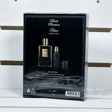 Kilian Black Phantom "Memento Mori" Icon Set, Full Size 1.7oz+Travel 0.25oz,NIB