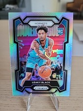 2023-24 Prizm Basketball Leaky Black True Silver Hornets Rookie RC #284