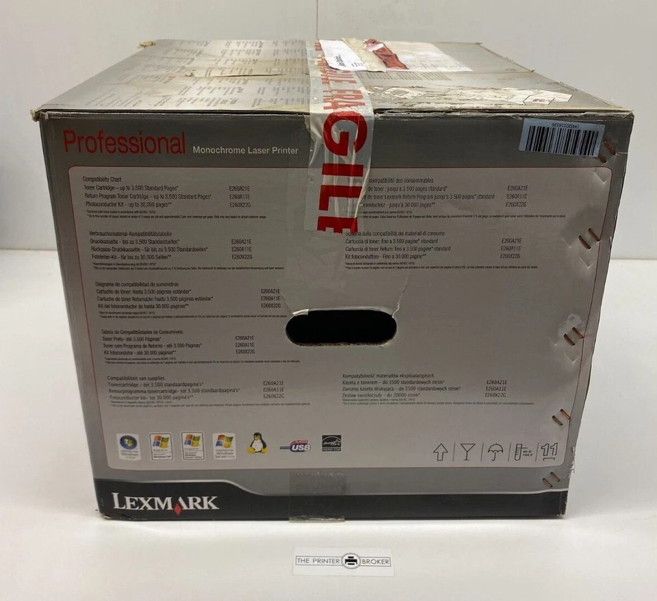 Lexmark E260d Pro A4 Mono Laser Printer 34S0312 - Image 4 of 4