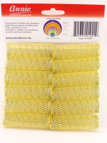 ANNIE 11/16" WIRE MESH HAIR ROLLERS - 12 PCS. (1022) - Picture 2 of 2