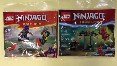 U Lego Ninjago POLYBAG PACK 30675, 30650 NEW SEALED 2 sets 4