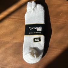 Vintage Foot Joy Mens XL 13-16 White Roll Top Golf Socks USA NEW NOS Extra Large