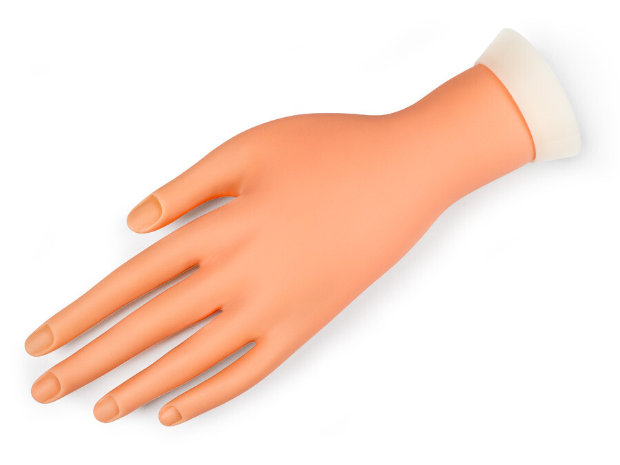 Nail Übungshand Silikon Tischhalter beweglich Trainer Modellierhand Holz Finger