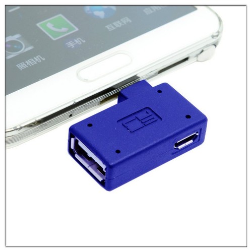 New 90Degree LEFT Angle Micro USB 2.0 OTG Host Adapter & Power Phone Tablet - 第 4/5 張圖片