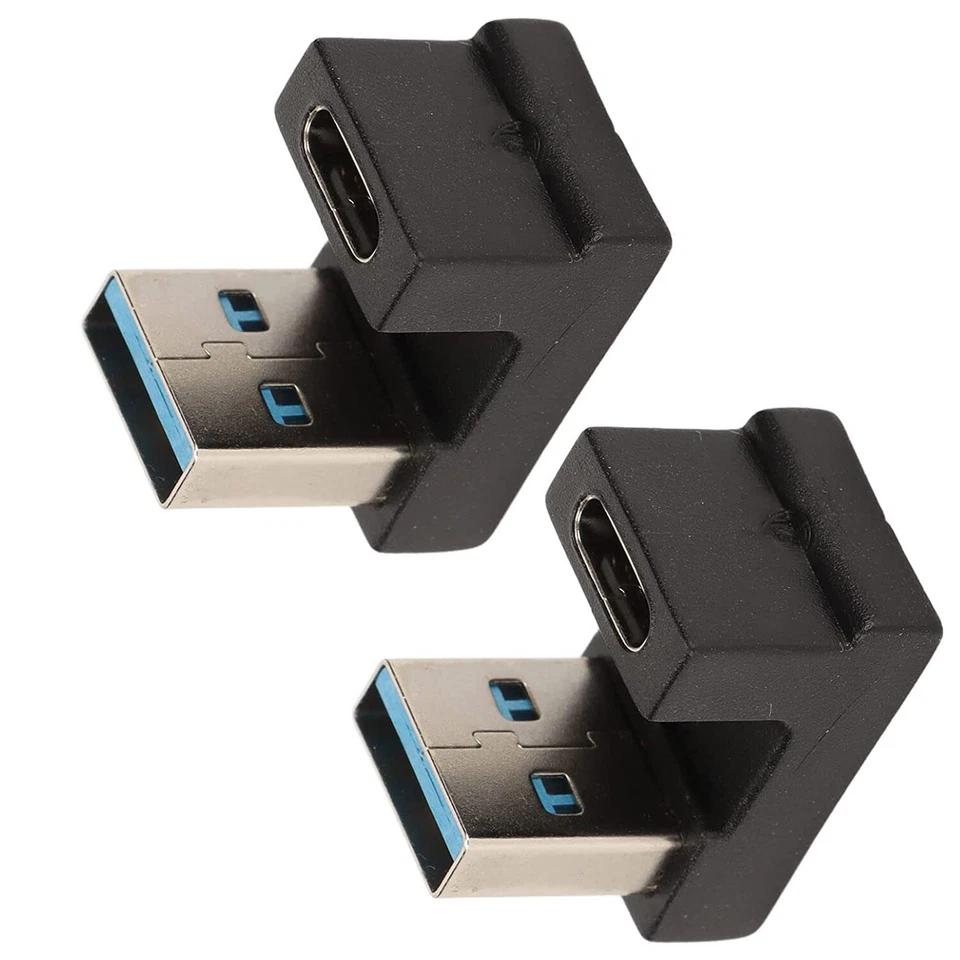 USB 3.0 A Male to USB 3.1 C Female U Shape Angle Adapter OTG 5Gbps Converter - Image 3 of 4