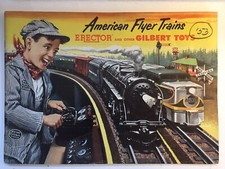 Vintage American Flyer Train And Gilbert Toys Catalog Lot - 1953 Original