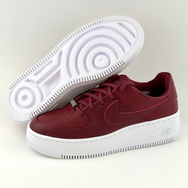 Nike Women's White Air Force 1 AF1 Sage Platform Sneakers Shoes Brand New | eBay