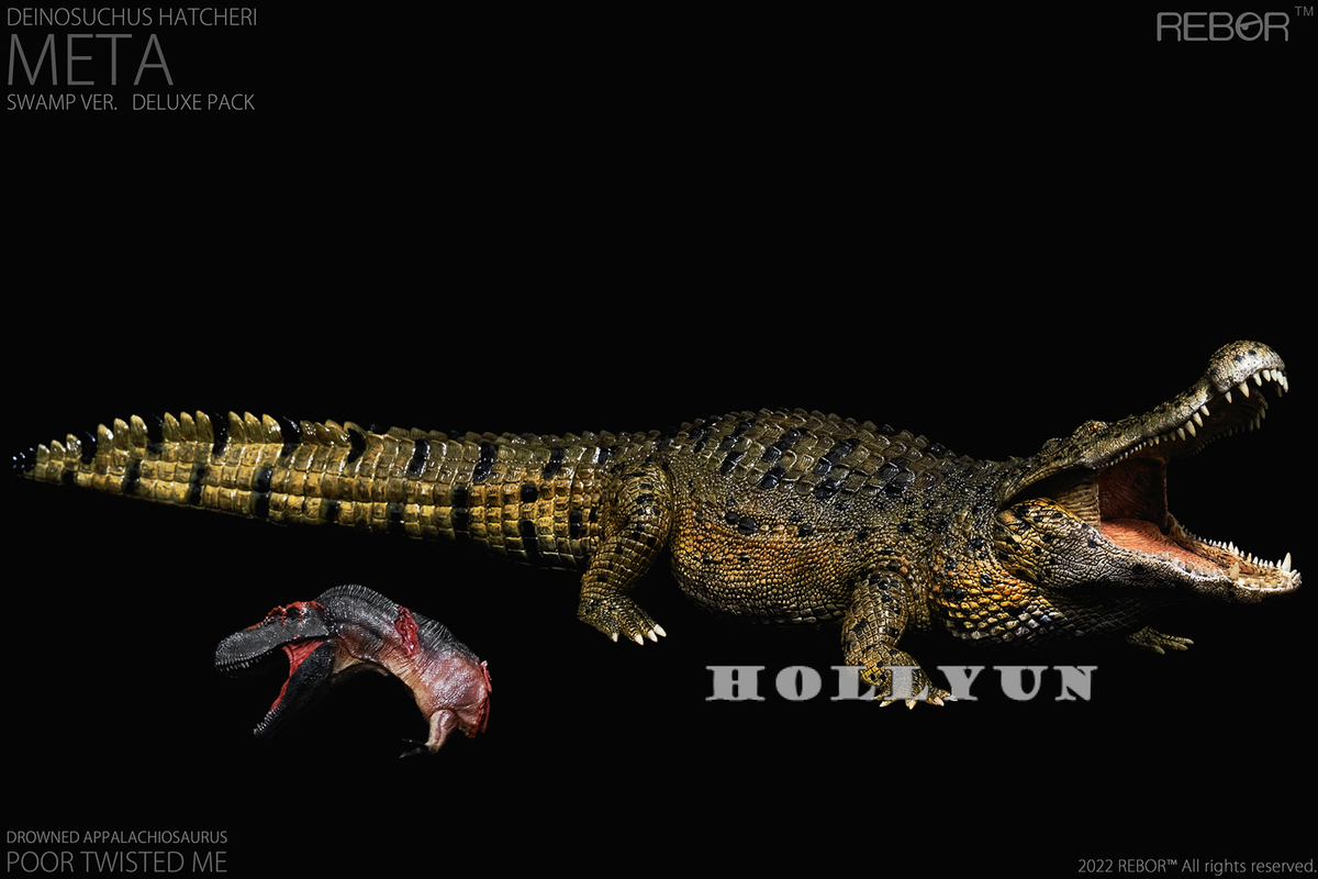 REBOR Deinosuchus Hatcheri Model META Deluxe Pack Crocodile 1/35