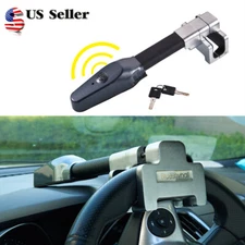 Car Anti-Theft Alarm Bi-Bi Steering Wheel Lock Heavy Duty Security Clamp Lock US